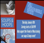 Friends of Music: Soups and Hoops Fundraiser (High School Commons) @ 5:00 p.m.